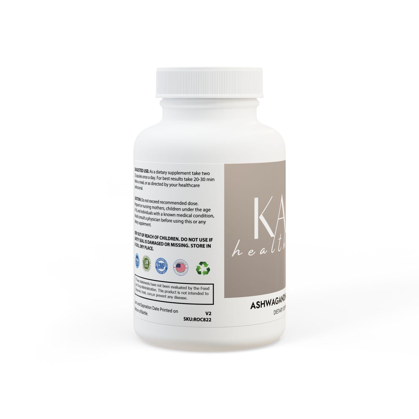 Kaleenhealth Ashwagandha and Black Pepper Supplement