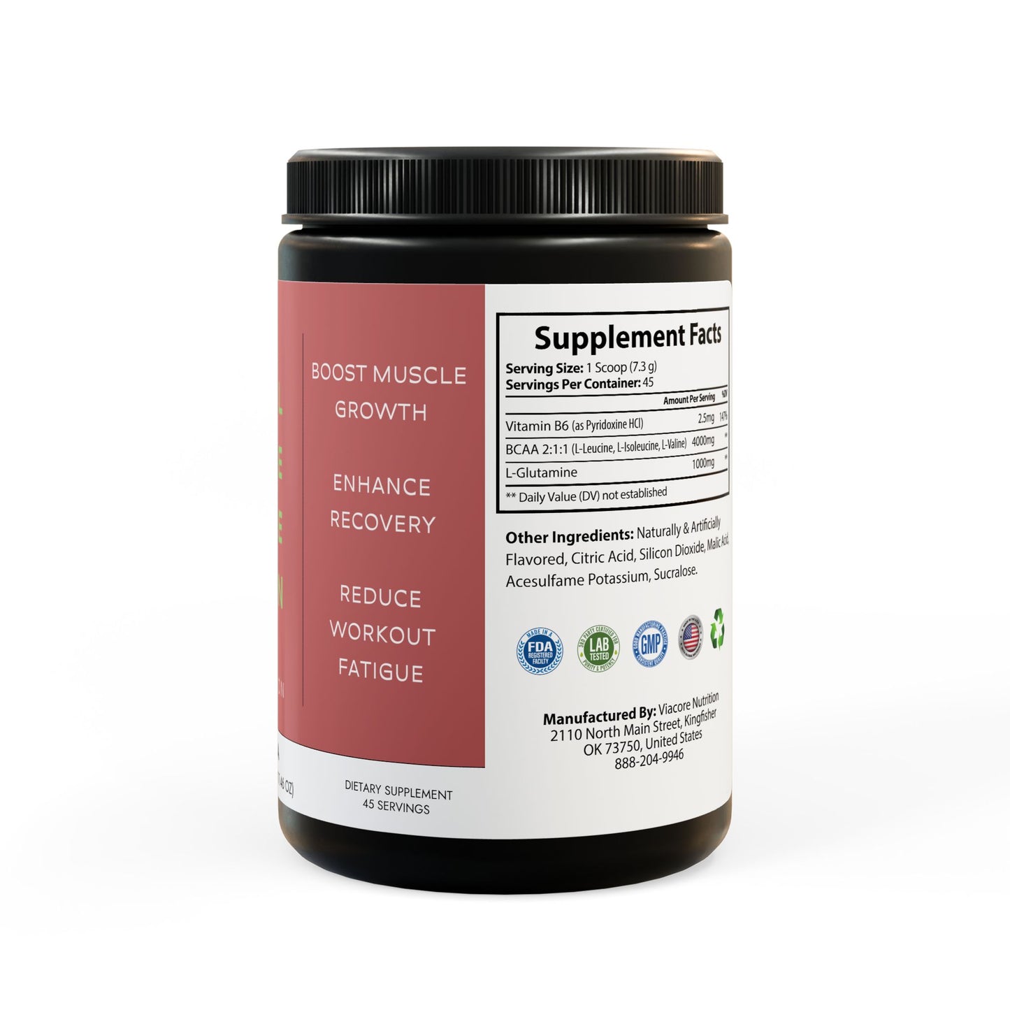 Kaleenhealth BCAA Supplement, Watermelon